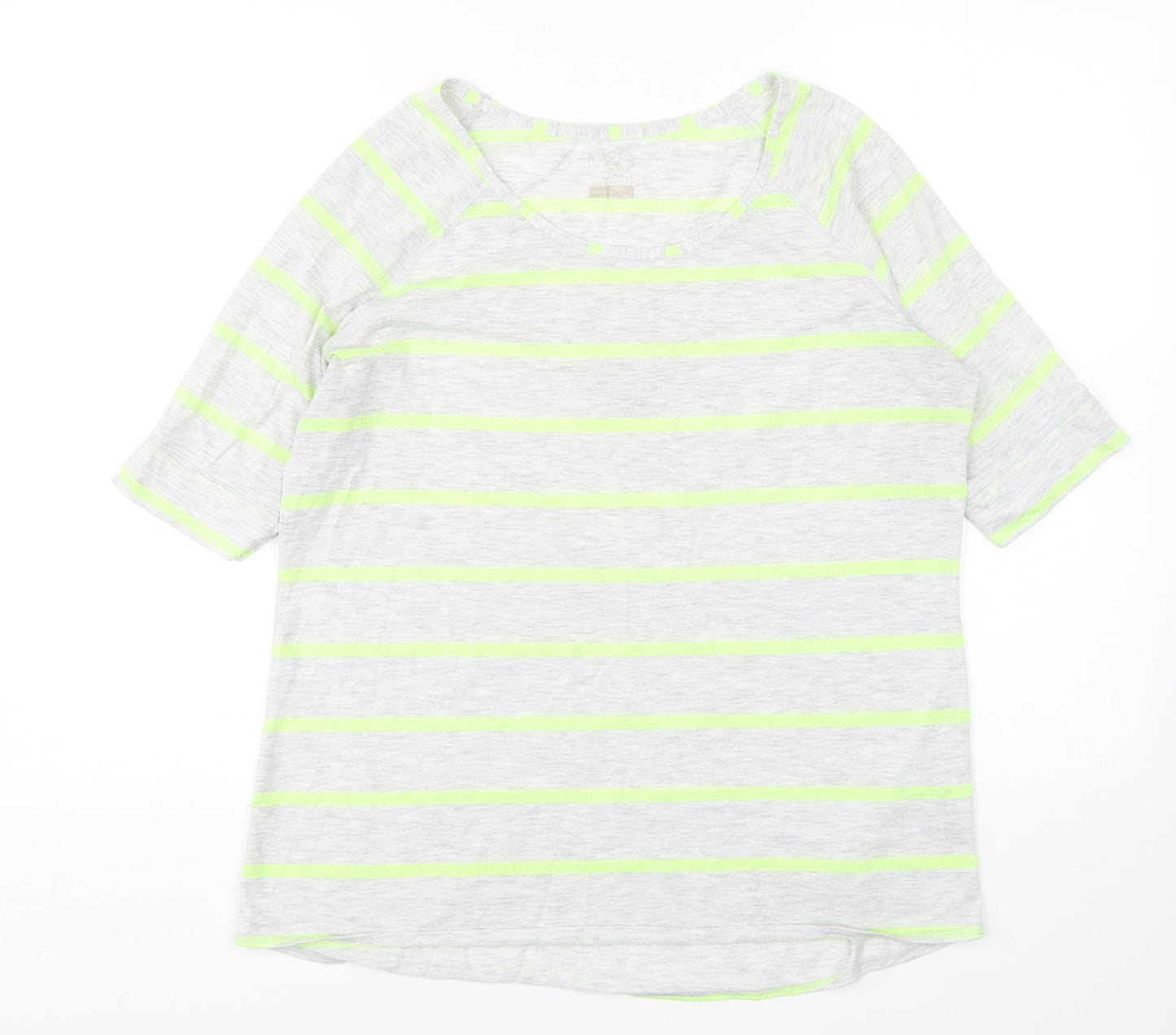 Womens UK Size 16 Marks and Spencer Multicoloured Basic T-Shirt