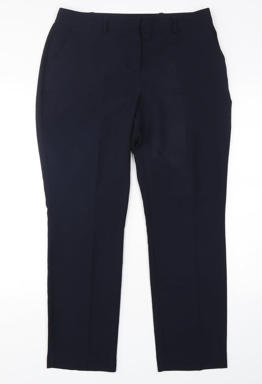 Womens UK Size 12 Dunnes Regular Fit  Blue Trousers