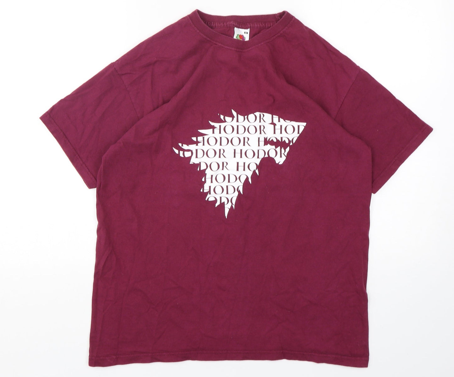 Mens UK Size M Fruit of the Loom Purple  T-Shirt