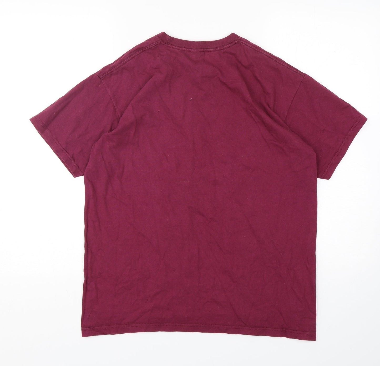 Mens UK Size M Fruit of the Loom Purple  T-Shirt