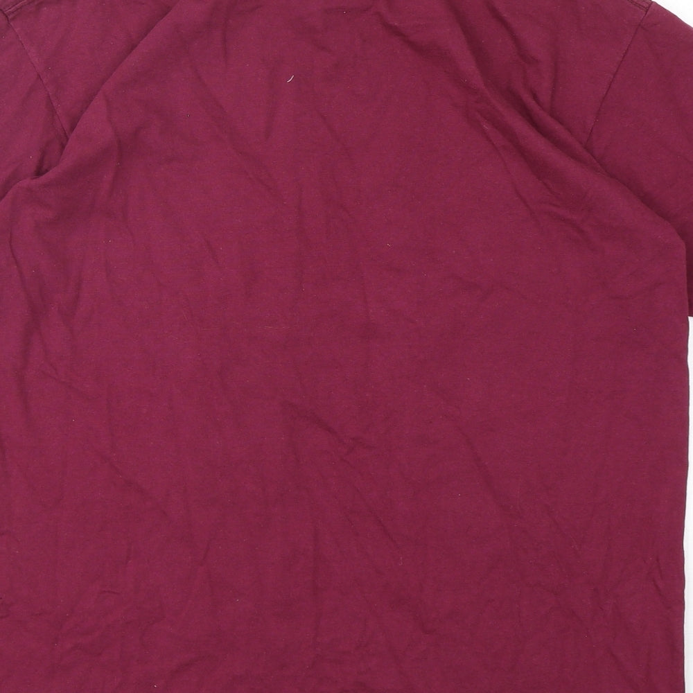 Mens UK Size M Fruit of the Loom Purple  T-Shirt