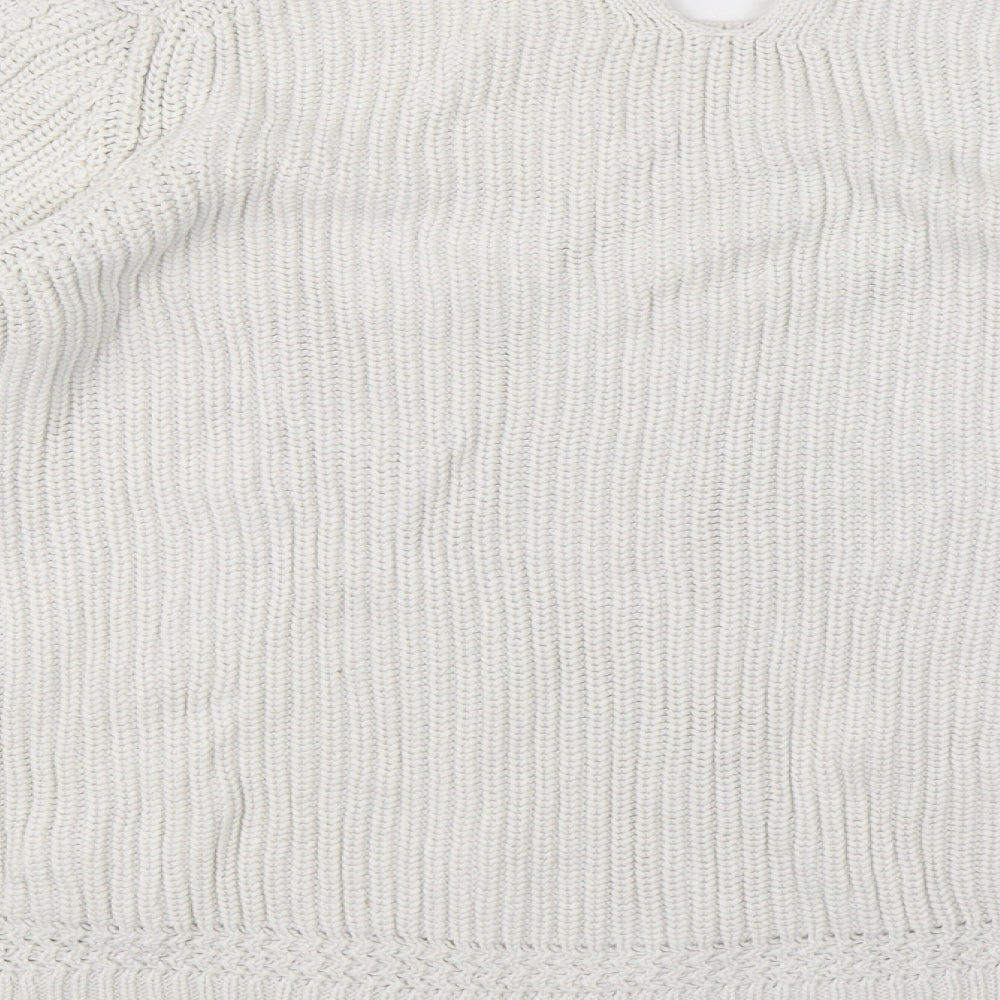 Womens UK Size XL Marks and Spencer White Pullover Jumper