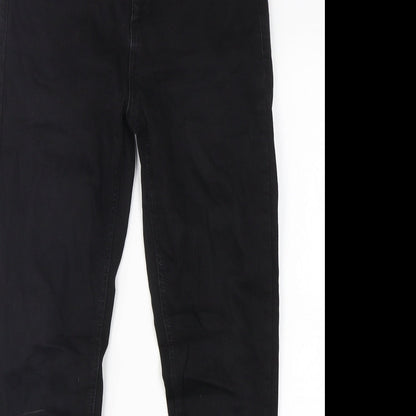 Dorothy Perkins Womens Black  Cotton Skinny Jeans Size 8 L28 in Regular