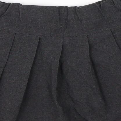 F&F Girls Grey  Polyester Pleated Skirt Size 5-6 Years  Regular