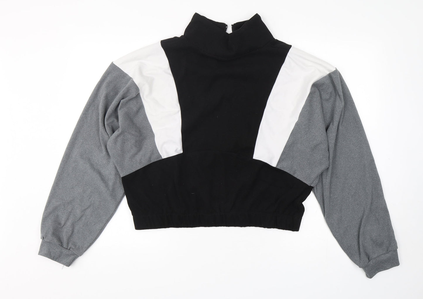Shein  Womens Multicoloured  Polyester Pullover Sweatshirt Size XL  Pullover - Cropped