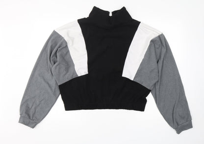 Shein  Womens Multicoloured  Polyester Pullover Sweatshirt Size XL  Pullover - Cropped