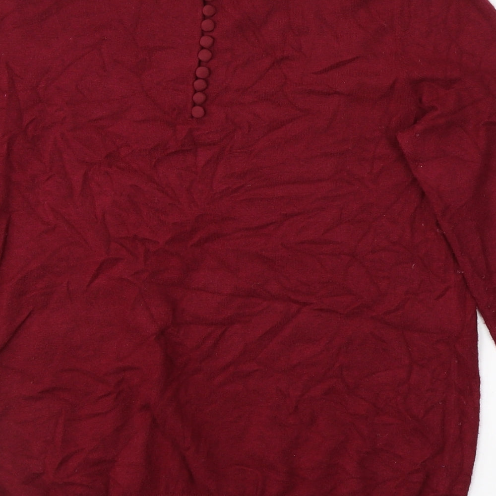 Womens UK Size M SAVIOR Red Pullover Jumper
