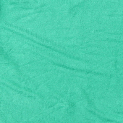 Blue Harbour Mens Green V-Neck  Acrylic Pullover Jumper Size L