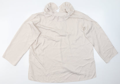 Womens UK Size M H&M Beige Camisole Blouse