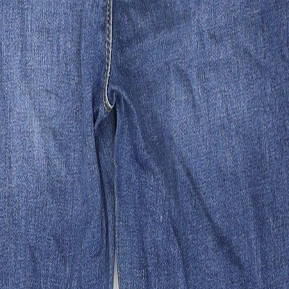 Polo Womens Blue  Cotton Skinny Jeans Size 10 L25 in Regular Zip