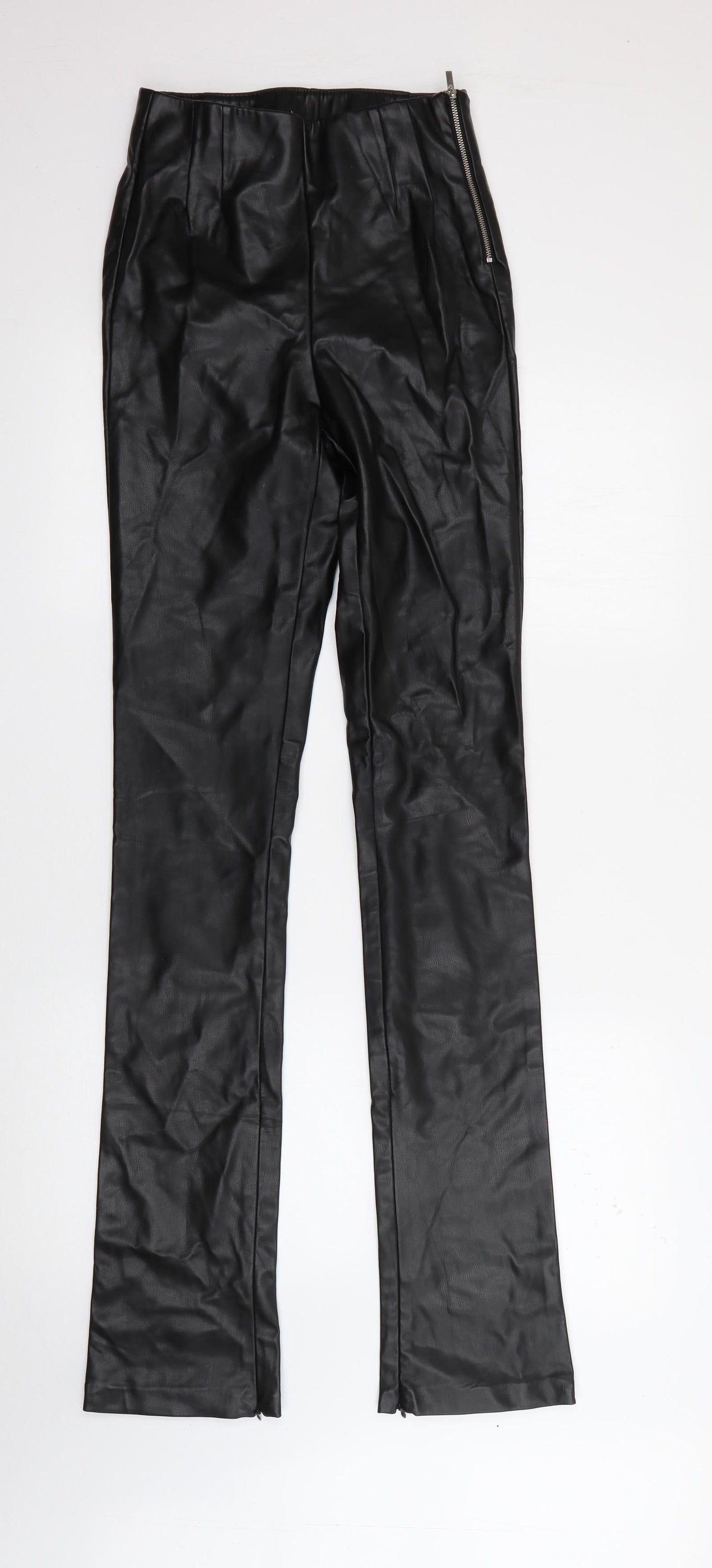 Womens UK Size 24 in Zara Regular Fit  Black Trousers