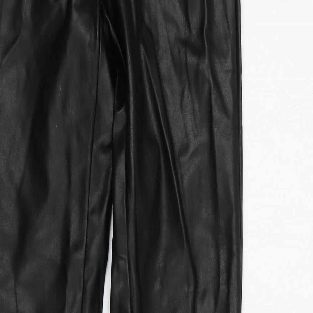 Womens UK Size 24 in Zara Regular Fit  Black Trousers