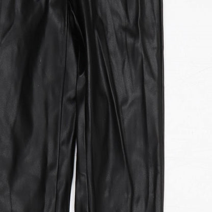 Womens UK Size 24 in Zara Regular Fit  Black Trousers