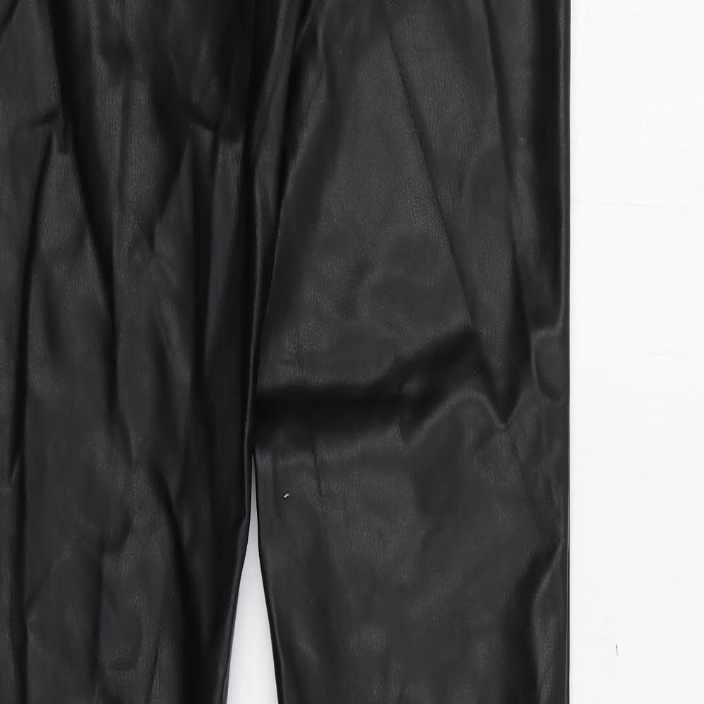 Womens UK Size 24 in Zara Regular Fit  Black Trousers