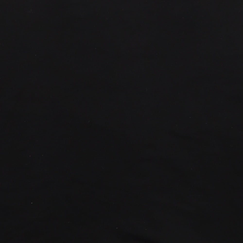 C.M.D Womens Black V-Neck  Polyester Cardigan Jumper Size XL