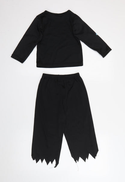 George Baby Black  Polyester Shorts Set Outfit/Set Size 12 Months   - Skeleton Fancy Dress