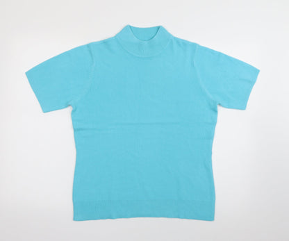 Womens UK Size 12 BHS Blue Jersey T-Shirt