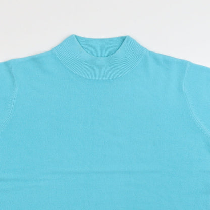 Womens UK Size 12 BHS Blue Jersey T-Shirt
