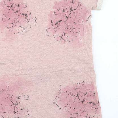 NEXT Girls Pink Floral Cotton Pullover Sweatshirt Size 10 Years  Pullover
