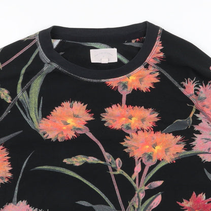 NEXT Womens Black Floral Polyester Top Pyjama Top Size S