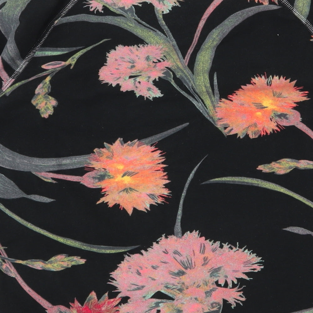 NEXT Womens Black Floral Polyester Top Pyjama Top Size S
