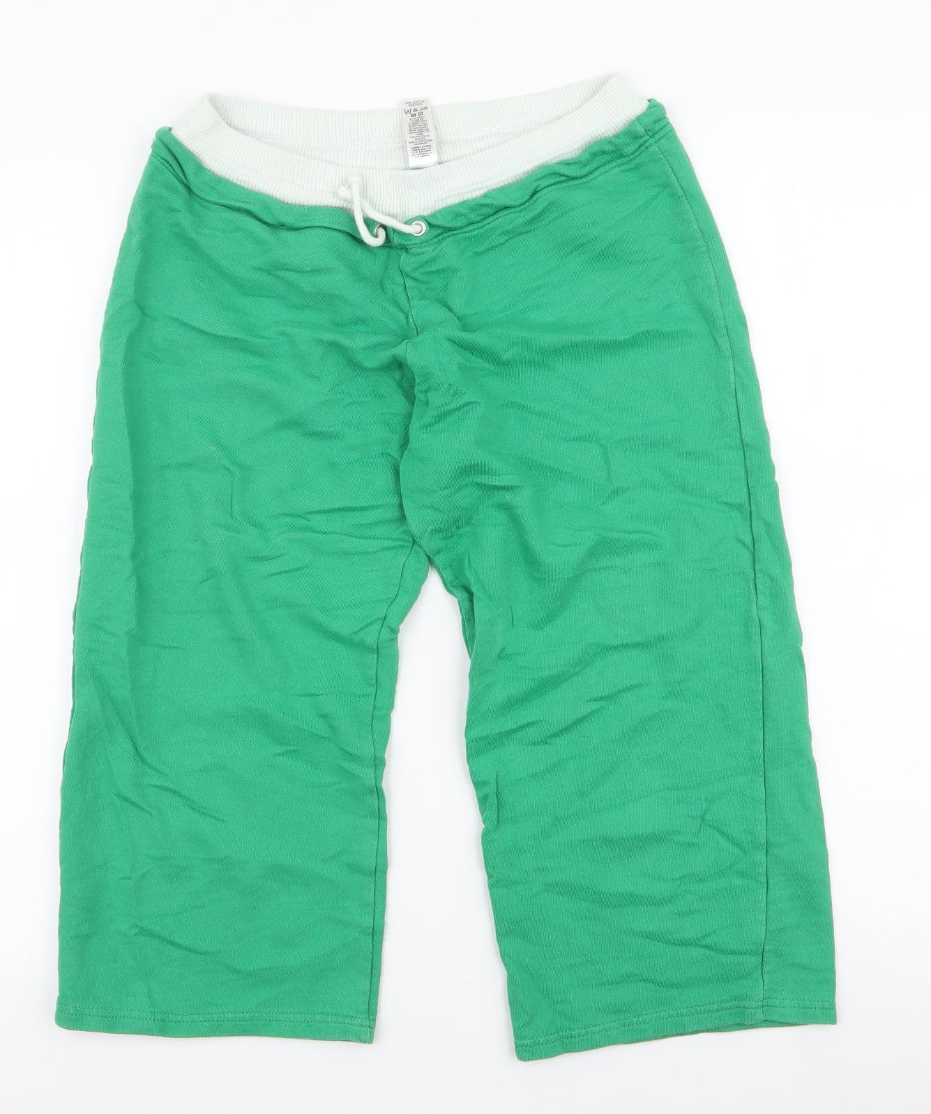 Dunnes Stores Mens Green  Cotton Sweat Shorts Size 26  Regular Drawstring