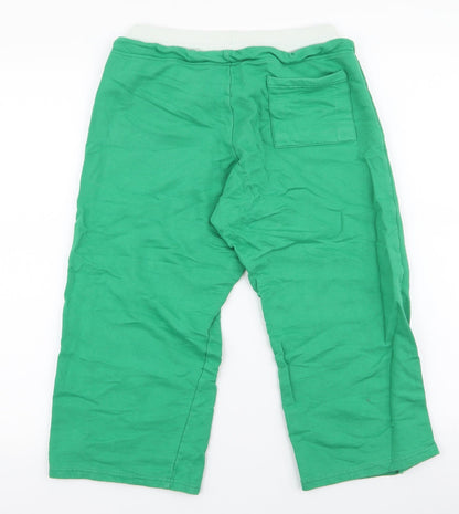 Dunnes Stores Mens Green  Cotton Sweat Shorts Size 26  Regular Drawstring