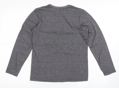 George Boys Grey  Polyester Basic T-Shirt Size 10-11 Years Round Neck Pullover