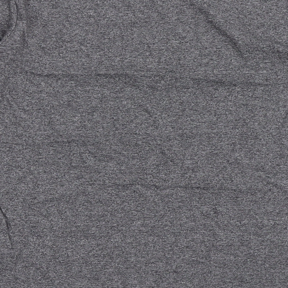 George Boys Grey  Polyester Basic T-Shirt Size 10-11 Years Round Neck Pullover