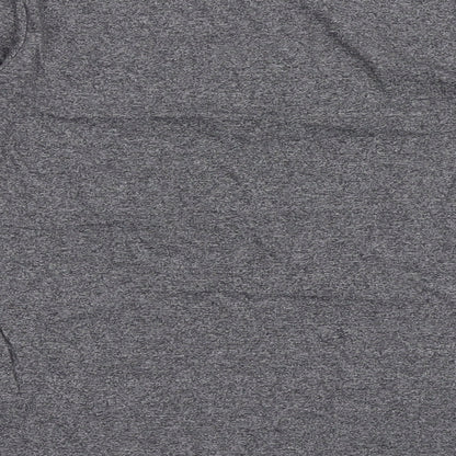 George Boys Grey  Polyester Basic T-Shirt Size 10-11 Years Round Neck Pullover