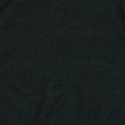 Cedar Wood State Mens Green Round Neck  Acrylic Pullover Jumper Size S