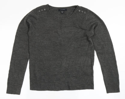 Womens UK Size 8 Atmosphere Grey Pullover Jumper