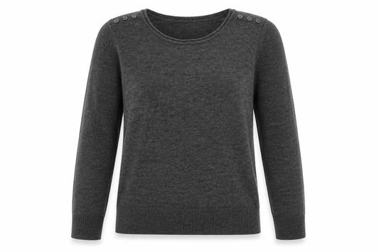 Womens UK Size 8 Atmosphere Grey Pullover Jumper