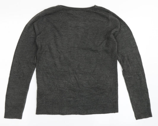 Womens UK Size 8 Atmosphere Grey Pullover Jumper