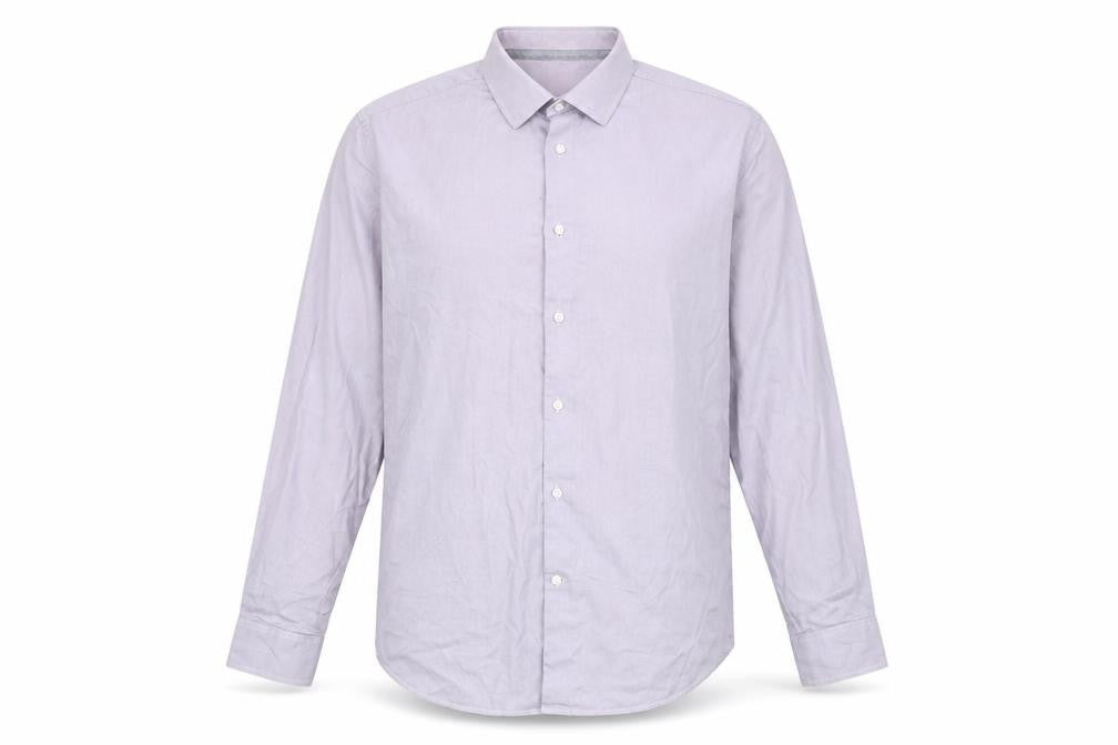 Mens UK Size 16.5 NEXT Purple  Button-Up Long Sleeve Casual Shirt