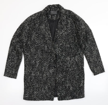 New Look Womens Black  Acrylic Jacket Blazer Size 8