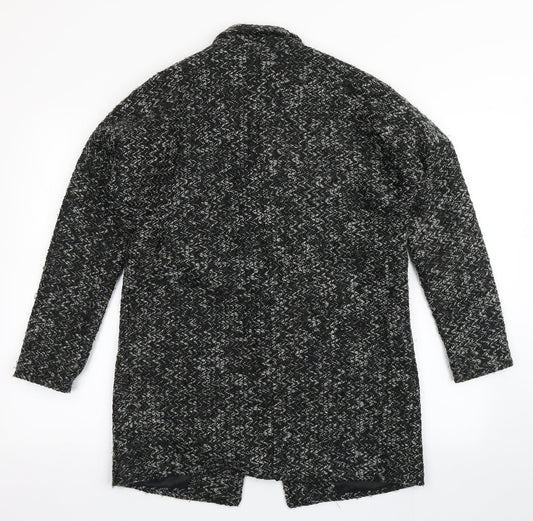 New Look Womens Black  Acrylic Jacket Blazer Size 8