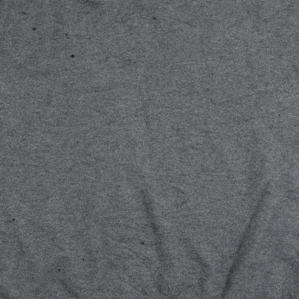 Gap Mens Grey V-Neck  Cotton Pullover Jumper Size L