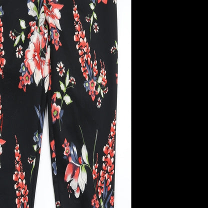Womens UK Size 10 Moda Regular Fit  Black Trousers