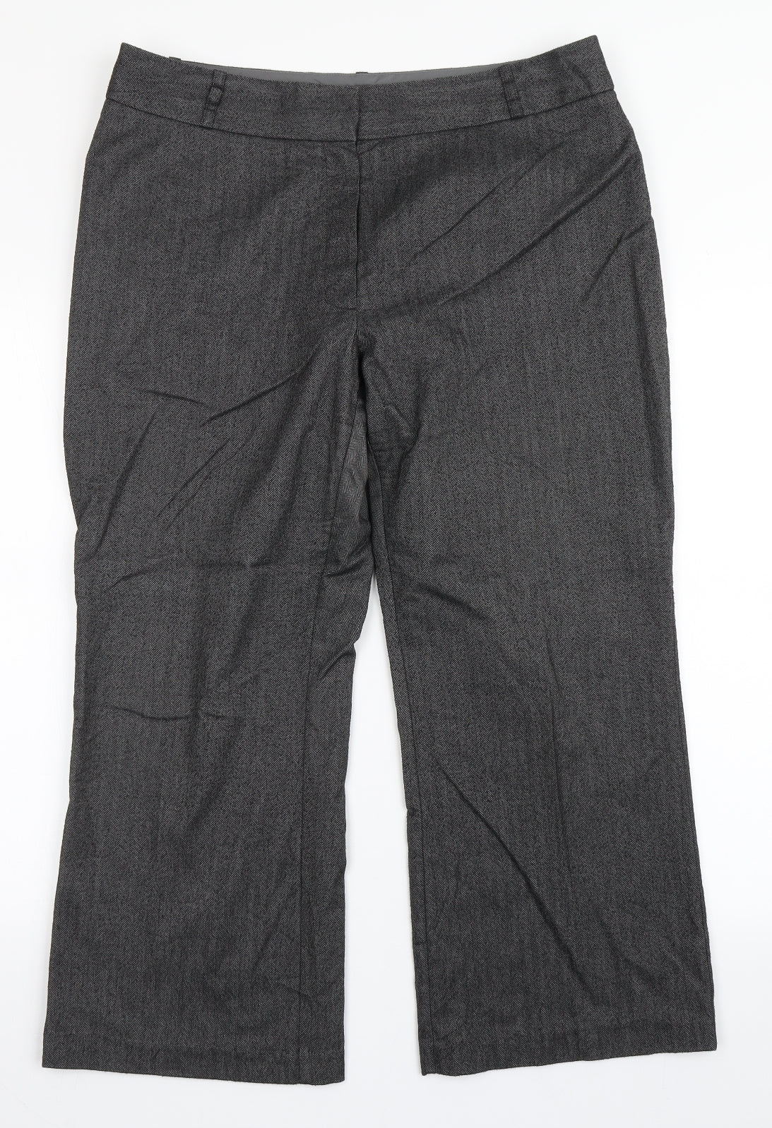 Womens UK Size 16 Marks and Spencer Regular Fit  Grey Trousers