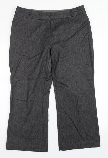 Womens UK Size 16 Marks and Spencer Regular Fit  Grey Trousers