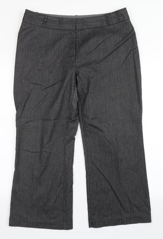 Womens UK Size 16 Marks and Spencer Regular Fit  Grey Trousers