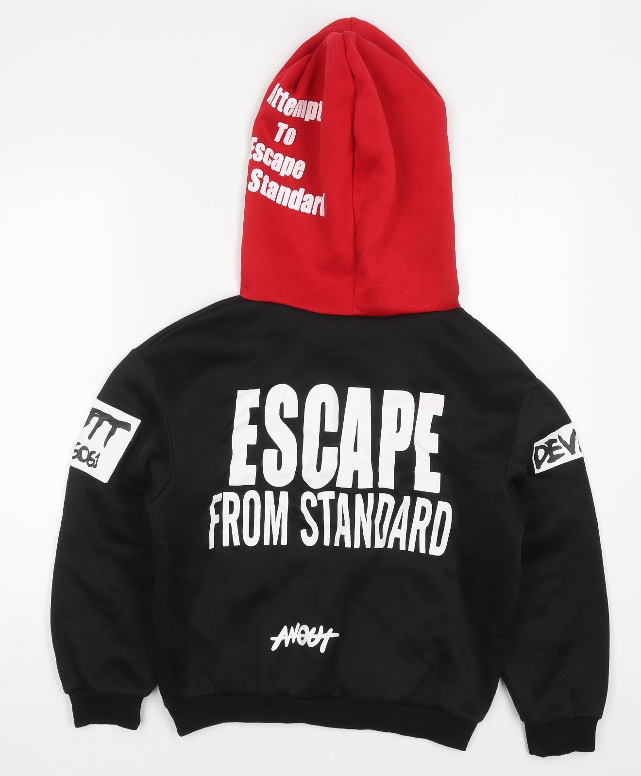 SheIn Womens Black  Polyester Pullover Hoodie Size M  Pullover - Escape From Standard Don't Bring Me Away