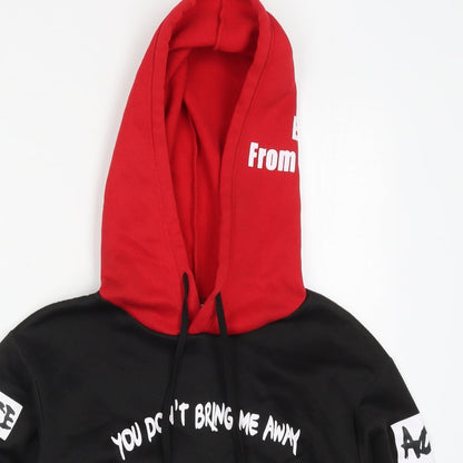 SheIn Womens Black  Polyester Pullover Hoodie Size M  Pullover - Escape From Standard Don't Bring Me Away