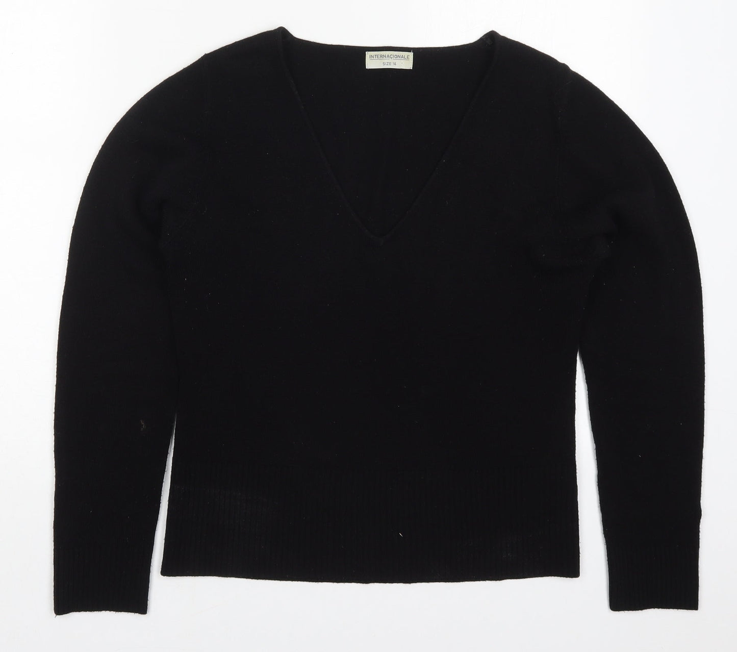 Womens UK Size 14 Internacionale Black Pullover Jumper