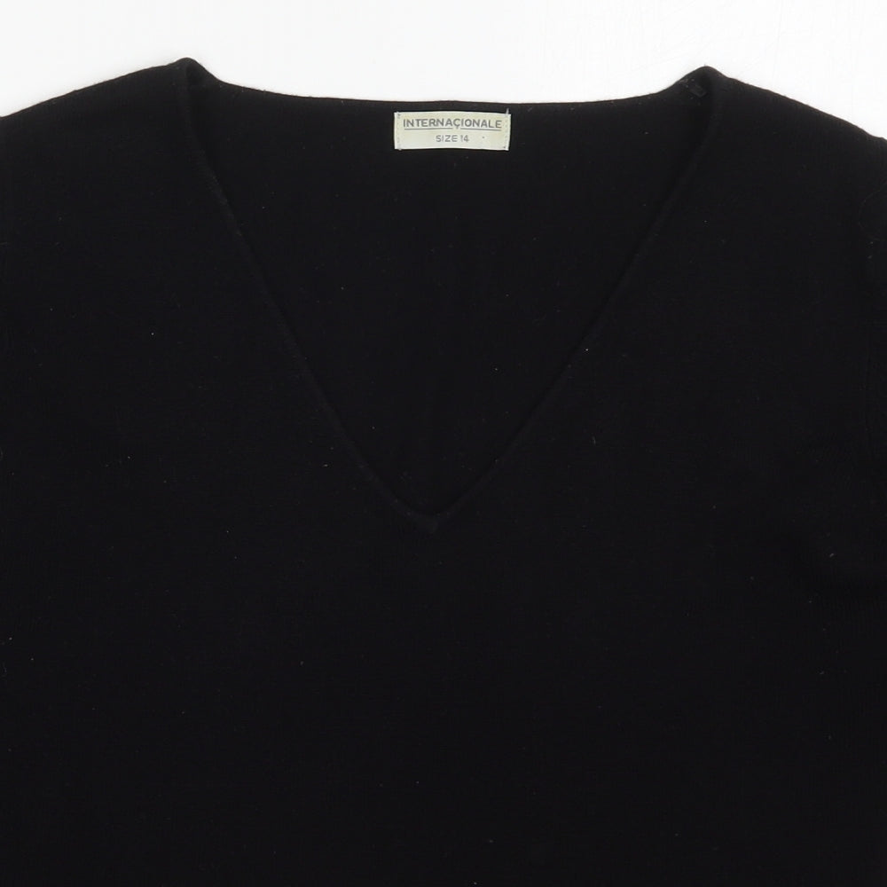 Womens UK Size 14 Internacionale Black Pullover Jumper