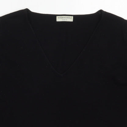 Womens UK Size 14 Internacionale Black Pullover Jumper
