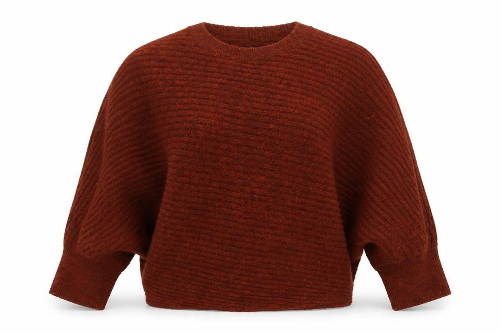 Womens UK Size 12 F&F Brown Pullover Jumper