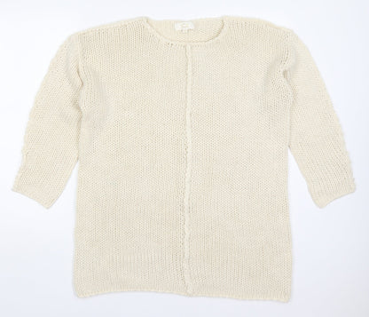 Womens UK Size One Size JCL Beige Pullover Jumper