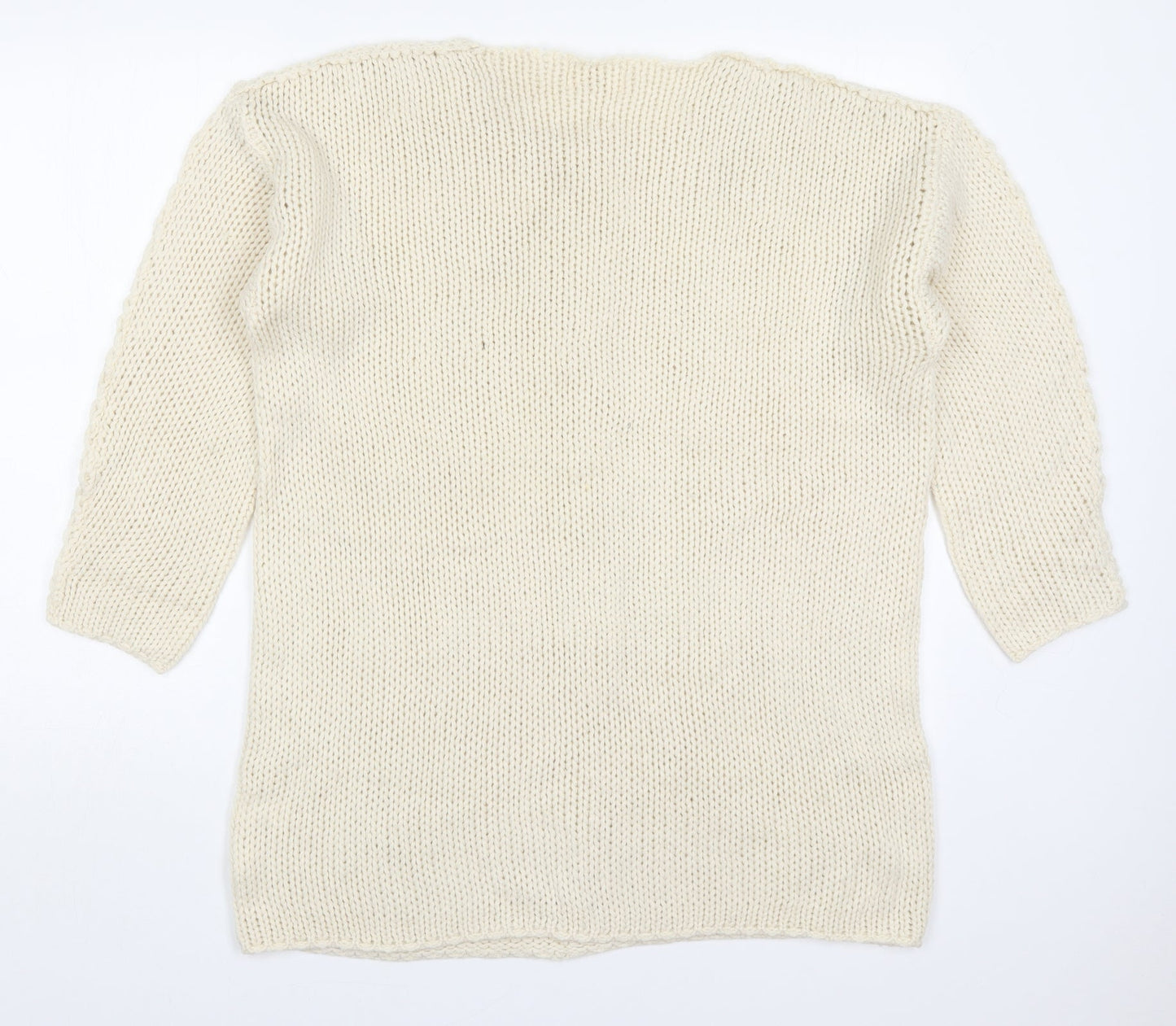 Womens UK Size One Size JCL Beige Pullover Jumper